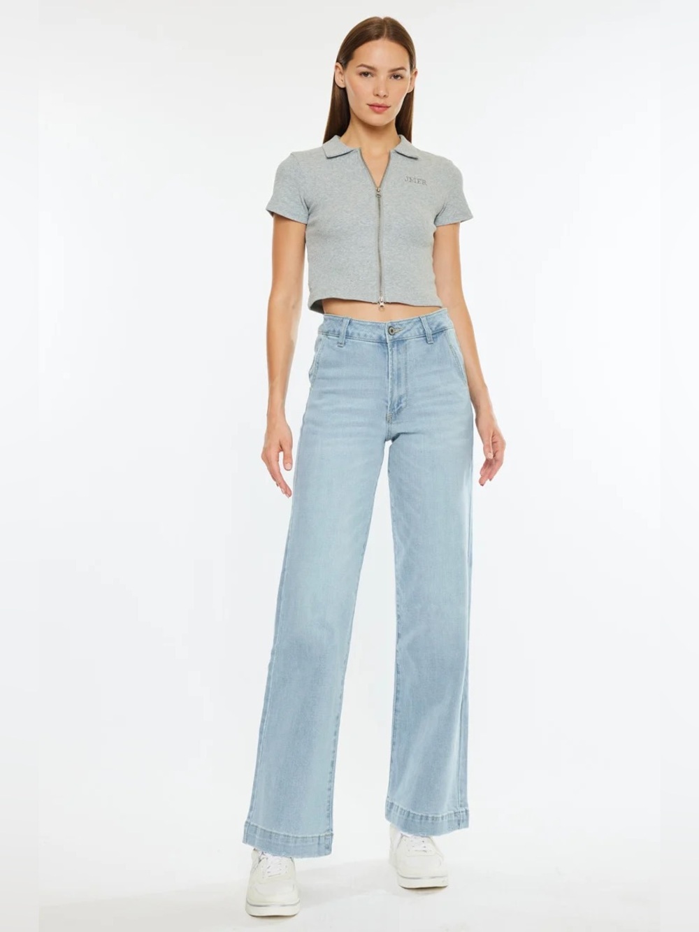 KanCan Celine Ultra High Rise Wide Leg Jean